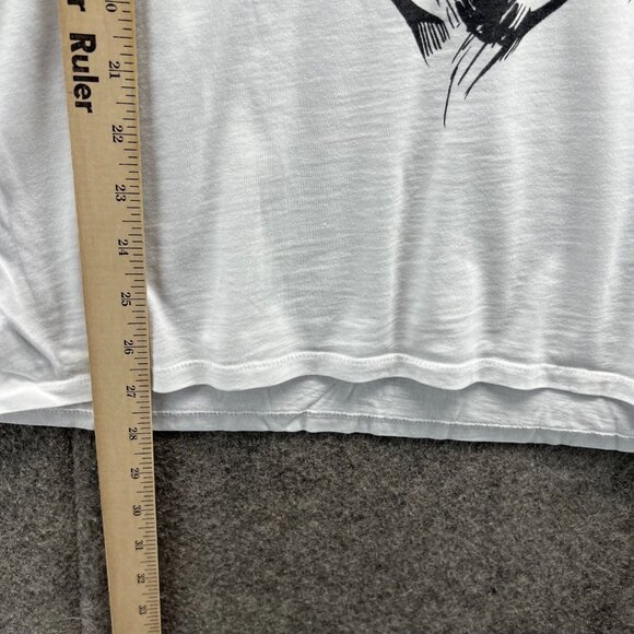 Just Cavalli Graphic Shirt Mens Medium White Black Tiger Print Designer Tee - Picture 4 of 11